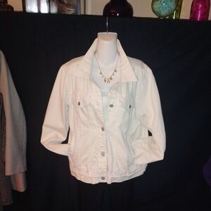 Free People Off-White Jean Jacket